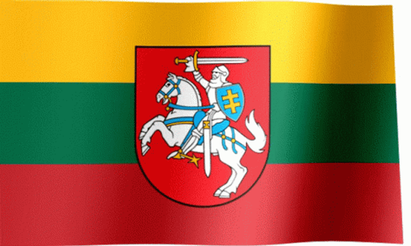 Lithuania Flag Coat Of Arms GIF
