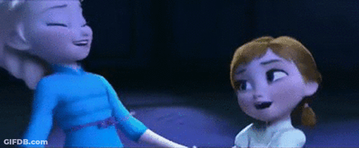 Little Ana And Little Elsa GIF
