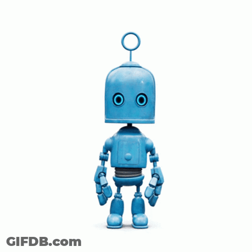 Little Blue Robot GIF