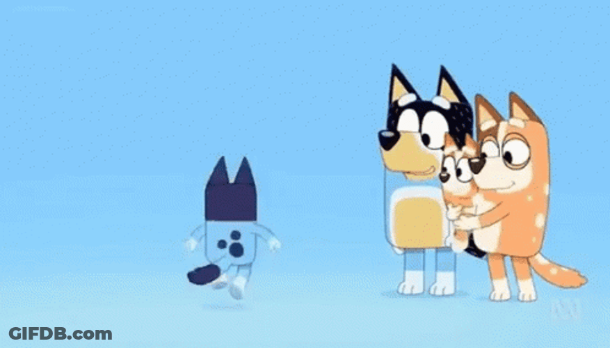 Little Bluey Dancing GIF