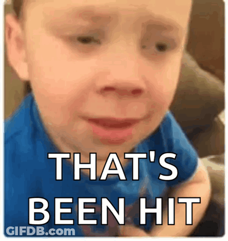 Little Boy Crying Hit On Bottom GIF