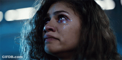 Little Boy Crying On Basketball Court With Rock Chalked By Country Roads GIF