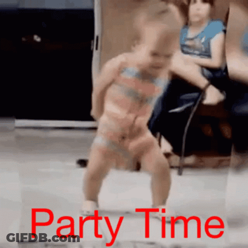 Little Boy Dancing Party Time GIF
