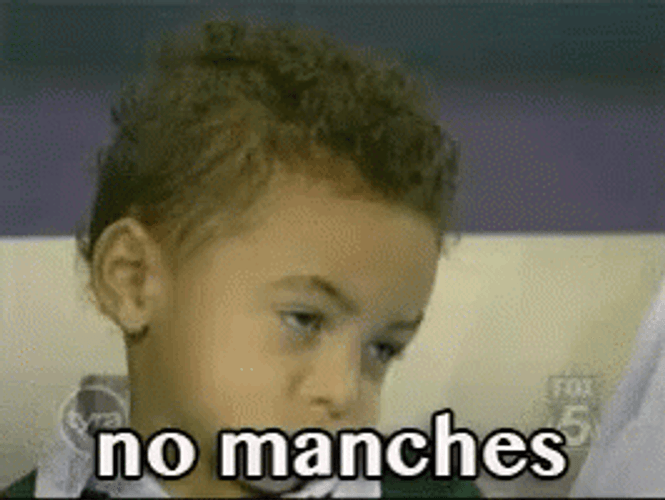Little Boy Disappointed Head Shake No Mames GIF