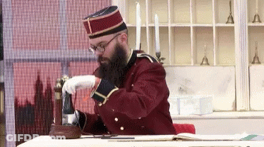 Little Boy Eating Bread With Hands GIF