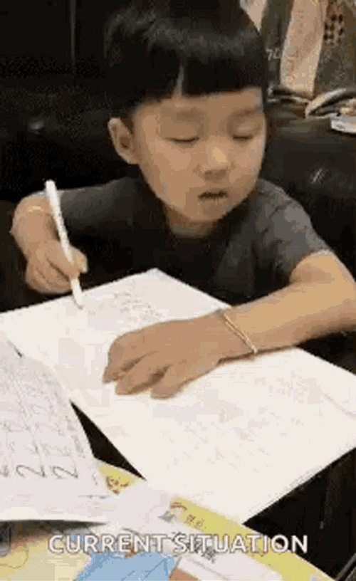 Little Boy Falling Asleep GIF