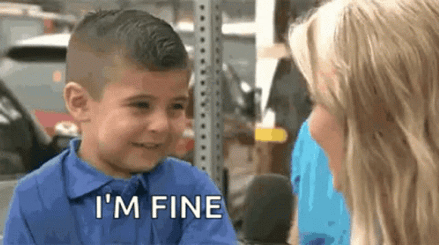 Little Boy Fine Laugh Cry GIF