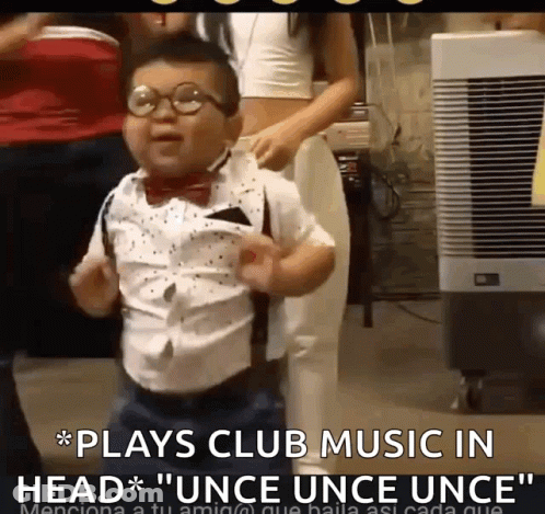 Little Boy In Glasses And Bow Tie Dancing GIF