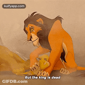 Little Boy In Yellow Hoodie Looking At Lion GIF