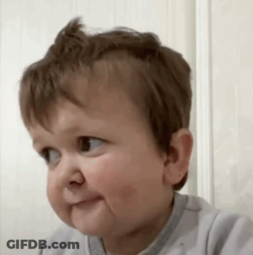 Little Boy Making Funny Face GIF