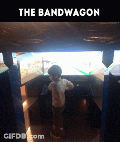 Little Boy Playing Video Game Bandwagon GIF