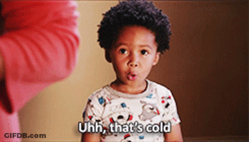 Little Boy Saying Uhh Cold GIF