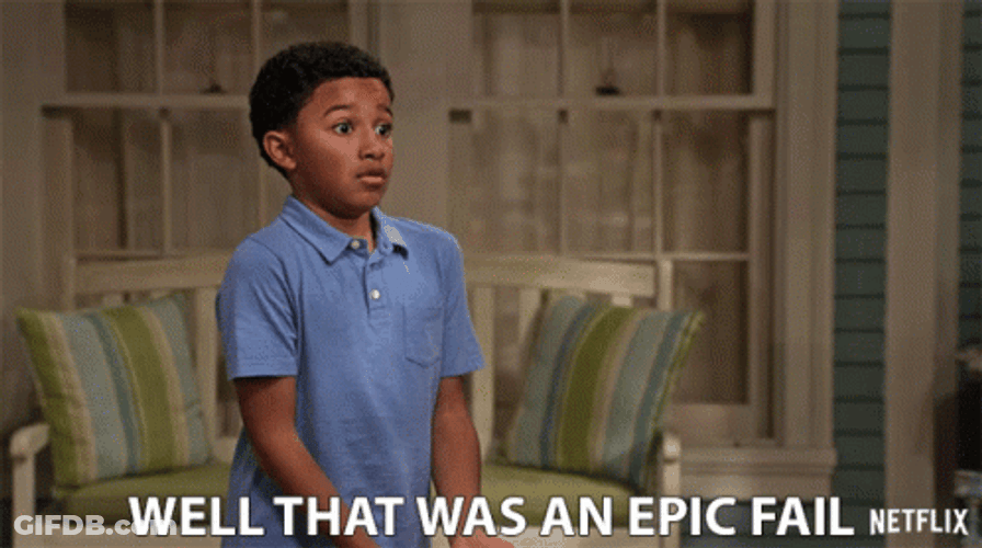 Little Boy Says That Was An Epic Fail GIF
