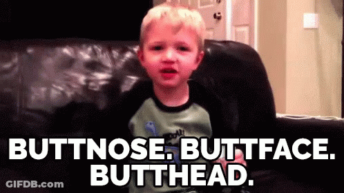 Little Boy Sitting On Couch Butt Nose Butt Face Butthead GIF
