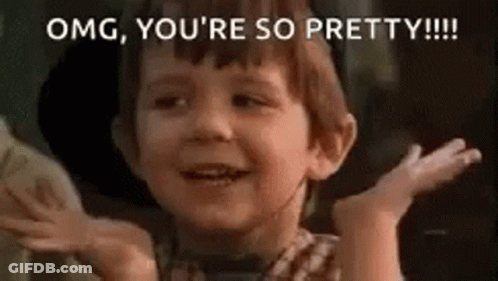 Little Boy Smiling Saying OMG You're So Pretty GIF