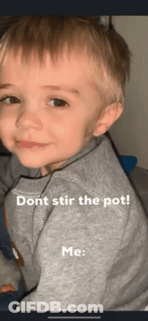 Little Boy Stirring The Pot GIF