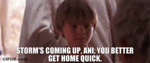 Little Boy Storm's Coming Up Ani GIF