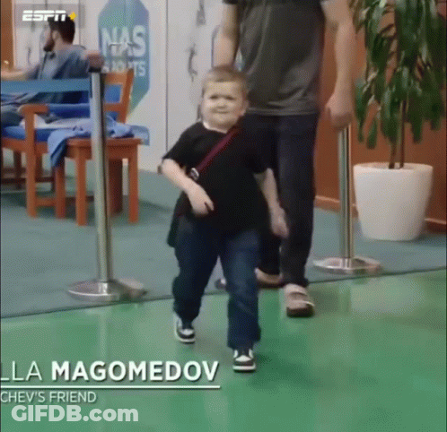 Little Boy Walking With Man La Magomedov GIF