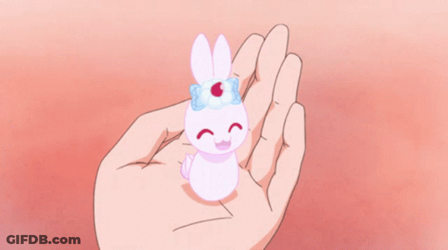 Little Bunny Hopping Kirakira Pretty Cure GIF