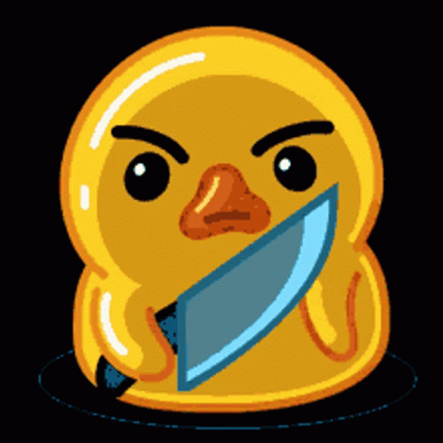 Little Chicken Angry Knife GIF