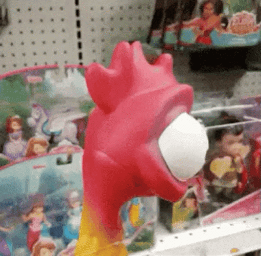 Little Chicken Big Eyes Shocked GIF
