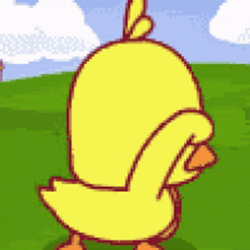 Little Chicken Dancing Grass Field GIF