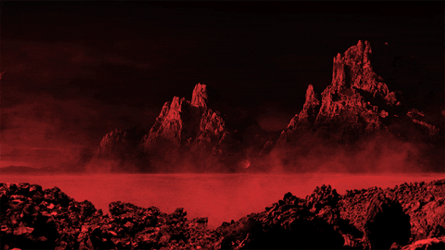 Little Devil Walking Lava GIF