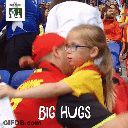 Little Girl Big Hugs GIF