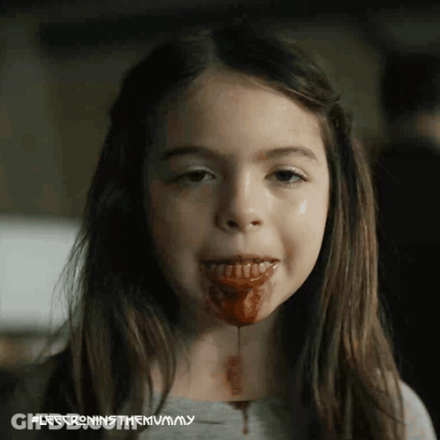 Little Girl Bleeding From Mouth #Leecrninsthemummy GIF