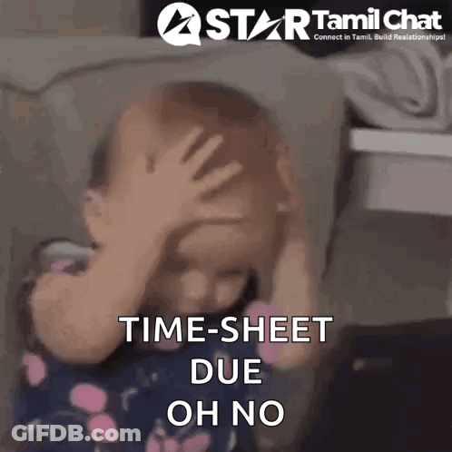 Little Girl Covering Face Saying Time Sheet Due Oh No GIF