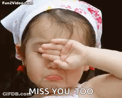 Little Girl Covering Face With Hand GIF