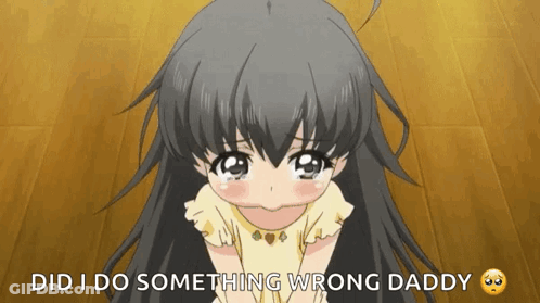 Little Girl Crying Did I Do Something Wrong Daddy GIF