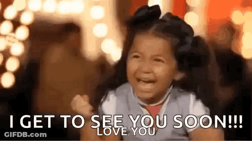 Little Girl Crying I Get To See You Soon GIF