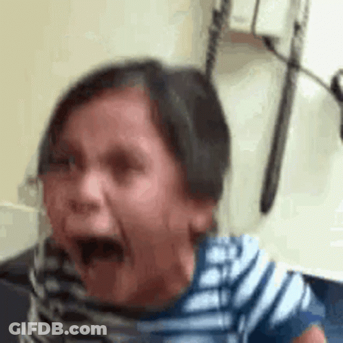 Little Girl Crying In Doctor's Office GIF