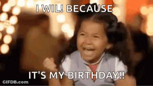 Little Girl Crying Saying Its My Birthday GIF