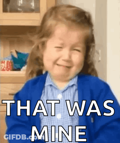 Little Girl Crying With That Was Mine GIF