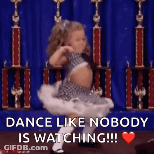 Little Girl Dancing Dance Like Nobody Is Watching GIF