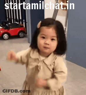Little Girl Dancing In Front Of Toy Car GIF