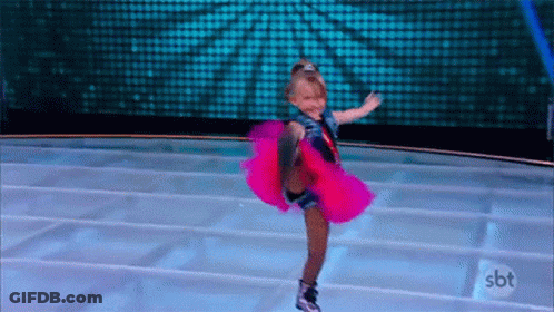 Little Girl Dancing In Pink Tutu GIF