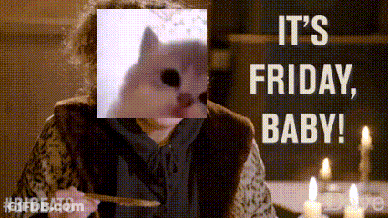 Little Girl Dancing It's Friday GIF