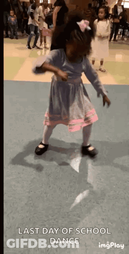 Little Girl Dancing Last Day Of School Dance GIF