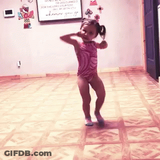 Little Girl Dancing GIF