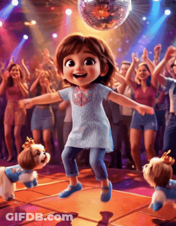 Little Girl Dancing GIF