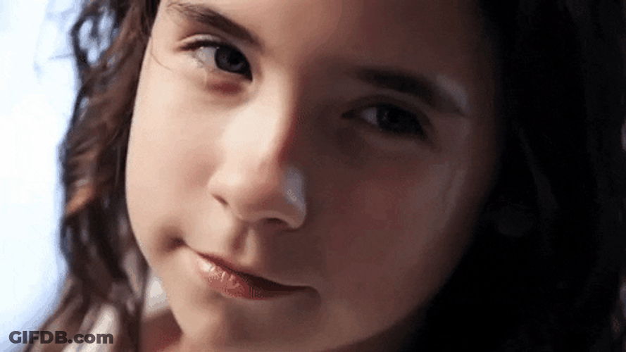 Little Girl Evil Smile GIF