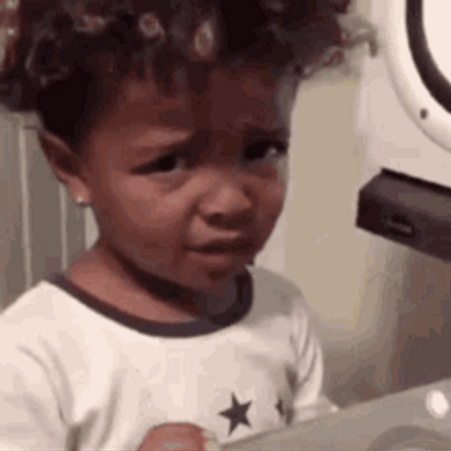 Little Girl Eww Reaction GIF