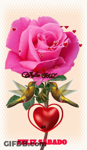 Little Girl Holding Red Heart Feliz Sabado GIF