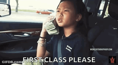 Little Girl In Back Seat Holding Money And Talking On Cell Phone GIF