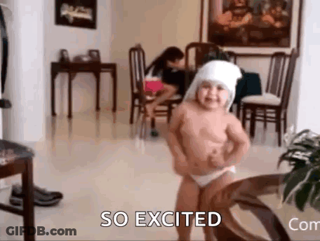 Little Girl In Diaper Dancing GIF