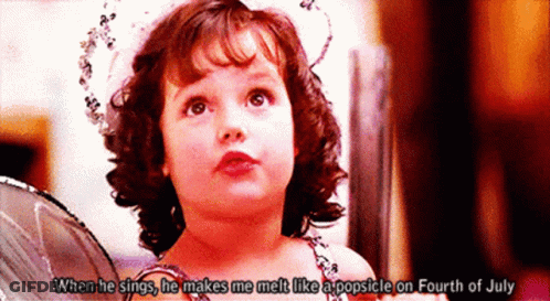 Little Girl In Fairy Costume When He Sings He Makes Me Melt Like A Popsicle On July Fourth GIF