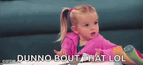 Little Girl In Pink Jacket Making Funny Face GIF
